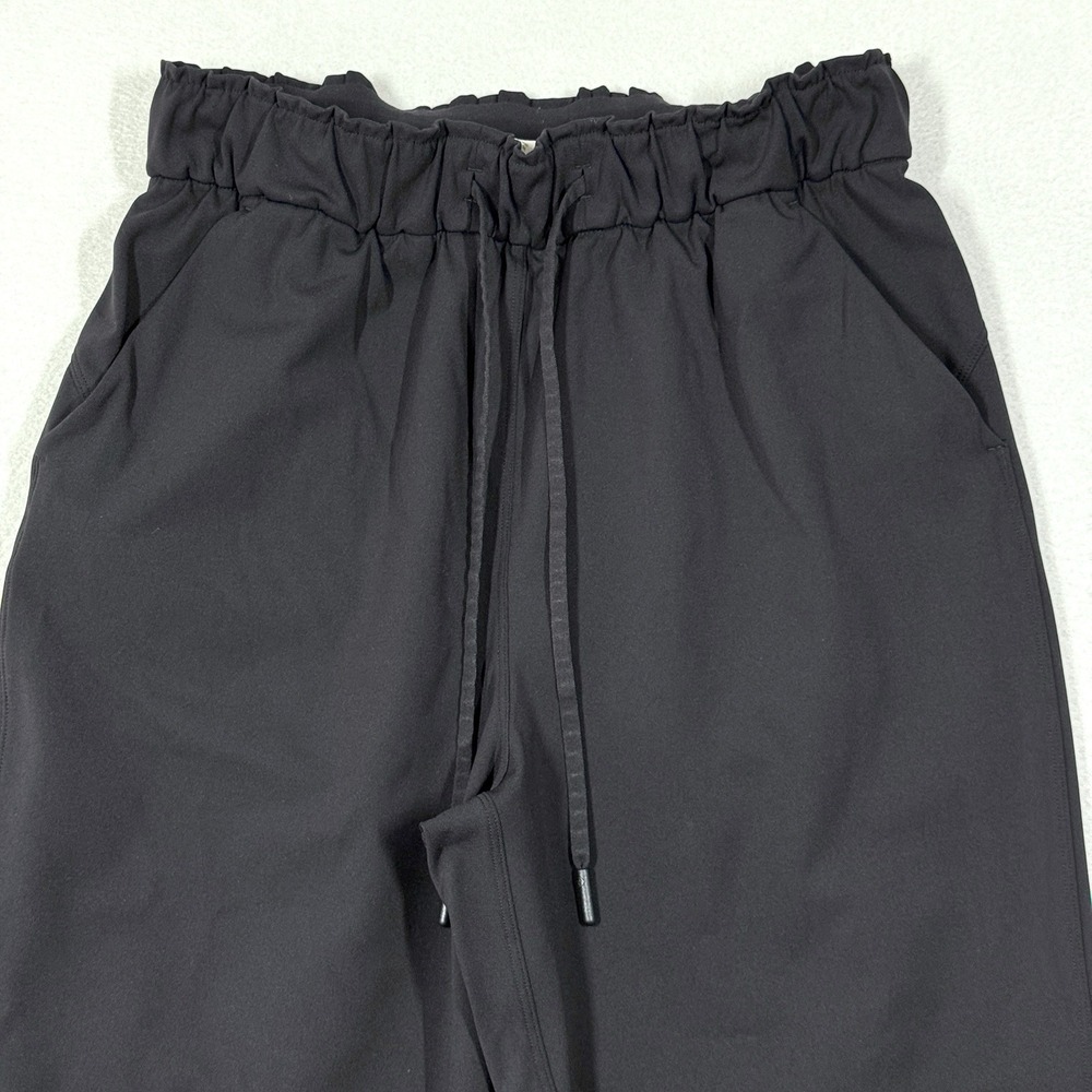 Lululemon Pants Womens 6 Stretch High Rise Jogger Athleisure Gym Yoga Black - Picture 2 of 12